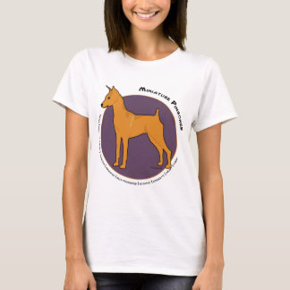 Miniatuur Pinscher, Stag Red T-shirt
