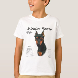Miniatuur Pinscher (zwart/roest) Geschiedenisontwe T-shirt