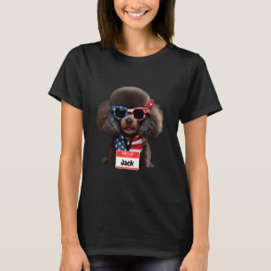Miniatuur Poedel Hond Jack Mannen Vrouwen Kinder J T-shirt