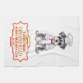 Miniatuur Schnauzer Chef Baking Gingerbread Theedoek (Horizontaal)