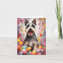 Miniatuur Schnauzer Gelukkig Pasen