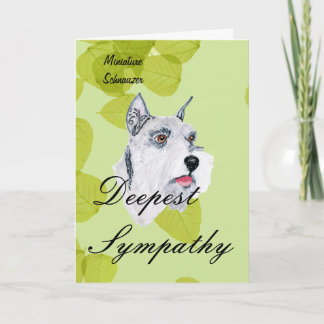 Miniatuur Schnauzer - het Groene Ontwerp van Kaart