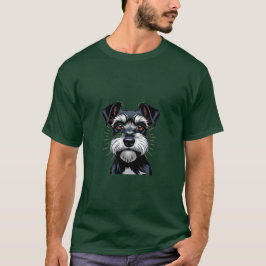 Miniatuur Schnauzer hond T-shirt
