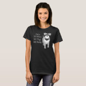 Miniatuur Schnauzer in honden met loopvogels T-shirt (Voorkant volledig)
