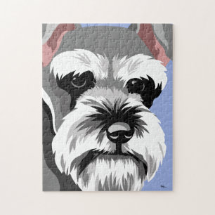 Miniatuur Schnauzer Jigzaag Puzzles Legpuzzel