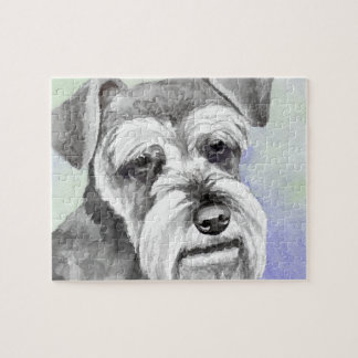 Miniatuur Schnauzer Jigzaag Puzzles Legpuzzel