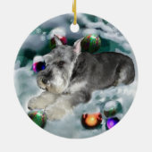 Miniatuur Schnauzer Kerstcadeaus Ornament (Achterkant)