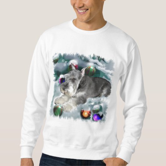 Miniatuur Schnauzer-kerstcadeautjes Trui (Voorkant)