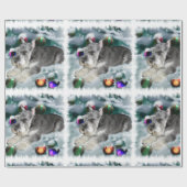 Miniatuur Schnauzer Kerstmis Cadeaupapier (Vlak)