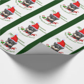 miniatuur Schnauzer Kerstmis Cadeaupapier (Hoek)