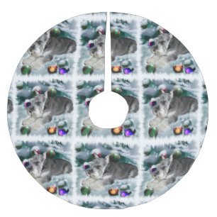 Miniatuur Schnauzer Kerstmis Kerstboom Rok