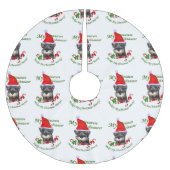 miniatuur Schnauzer Kerstmis Kerstboom Rok (Voorkant)