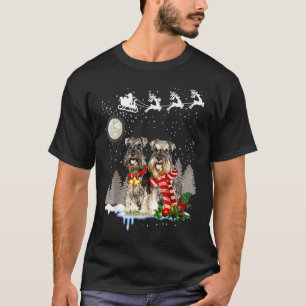 Miniatuur Schnauzer Kerstmis T-shirt