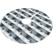 Miniatuur Schnauzer Kerstsneeuw winter Kerstboom Rok (Gekanteld)