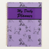Miniatuur Schnauzer Lavendel Planner (Voorkant)