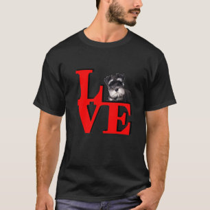 Miniatuur Schnauzer Love Park Ik hou van mijn hond T-shirt