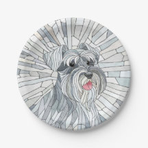 Miniatuur Schnauzer Mozaïek kunst