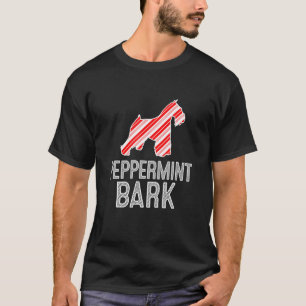 Miniatuur Schnauzer Peppermint Bark Kersthond T-shirt