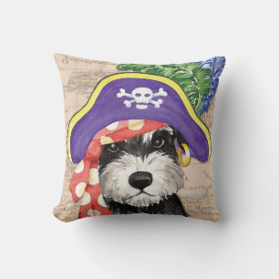Miniatuur Schnauzer Pirate Kussen