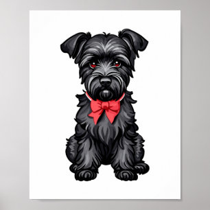 Miniatuur Schnauzer puppy Poster