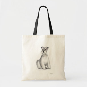Miniatuur Schnauzer Striped Bag Tote Bag