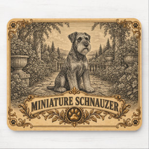Miniatuur Schnauzer, Vintage Heritage Dog Muismat