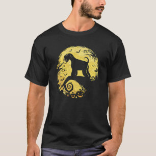 Miniatuur Schnauzer Witch Pumpkin Halloween Night T-shirt
