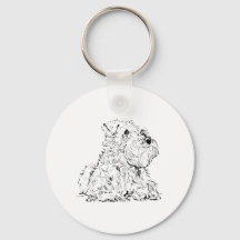 Miniatuur Schnauzerhond Illustratie