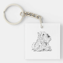 Miniatuur Schnauzerhond Illustratie