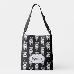 Miniatuur Schnauzers Custom Retro Crossbody Tas