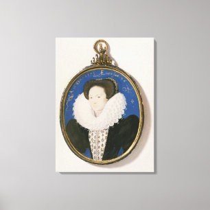 Miniatuur van Arabella Stuart, Duchess of Lennox, Canvas Afdruk