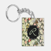 miniatuur van leicester met aangepast monogram sleutelhanger (Voorkant Links)