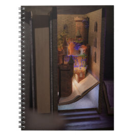 Miniatuurboek nook diorama - magisch kasteel notitieboek