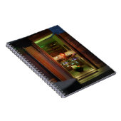 Miniatuurboekenplank - wituurtje notitieboek (Rechterzijde)