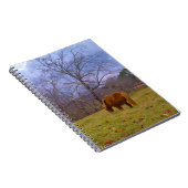 Miniatuurbruine paardenroesthemel notitieboek (Rechterzijde)