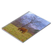 Miniatuurbruine paardenroesthemel notitieboek (Linkerzijde)