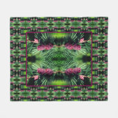 Miniatuurlijn sluit Abstract patroon af Fleece Deken (Voorkant (Horizontaal))