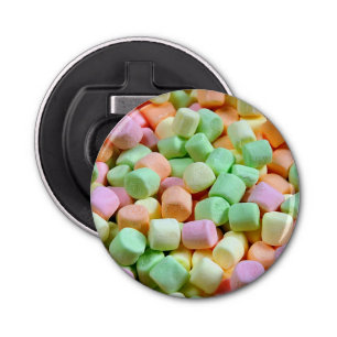 Miniatuurmarshmallows Button Flesopener