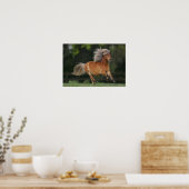 Miniatuurpaarden aan het draaien poster (Keuken)