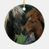 Miniatuurpaarden die keramisch ornament (Achterkant)