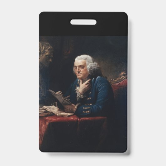 Miniatuurportret, Benjamin Franklin Founding Fathe Badge (Voorzijde)