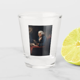Miniatuurportret, Benjamin Franklin Founding Fathe Shot Glas