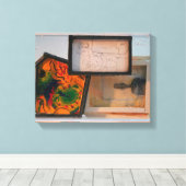 Miniatuurstartpagina voor schilders K7 1986 gemeng Canvas Afdruk (Insitu (Houten vloer))