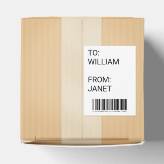 Miniatuurverzenddoos - Aangepaste cadeaudoos Bedankdoosjes (Bovenkant)