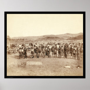 Miniconjou Indian at Grass Dance SD 1890 Poster