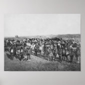 Miniconjou met witte soldaten poster (Voorkant)