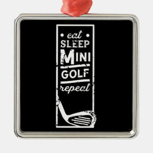Minigolf Mini Golfing Mini Golfer Metalen Ornament