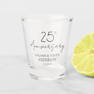 Minimaal 25 het Jubileum Keepsake Shot Glass Glas