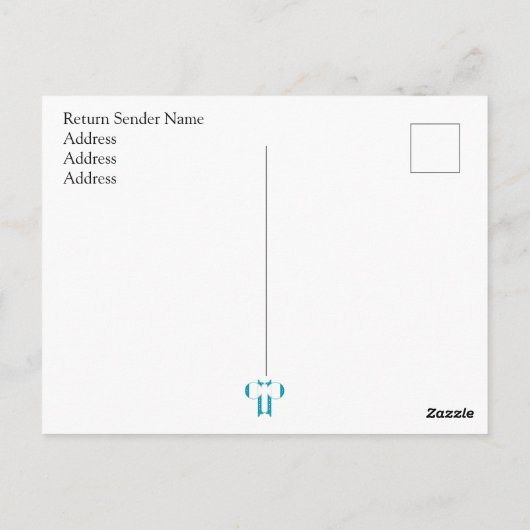 Minimaal | 3 Bloemenvazen | Modern Briefkaart (Achterkant)