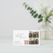 Minimaal 5 foto rsvp QR Code Enclosure kaart (Staand voorkant)